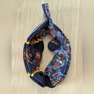 NWT Ed Hardy Cushioned Crew Socks - 2 Pair/Pack - 2 different Tiger Prints